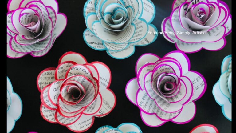 Questo semplice gesto trasforma la carta di giornale in splendide rose…