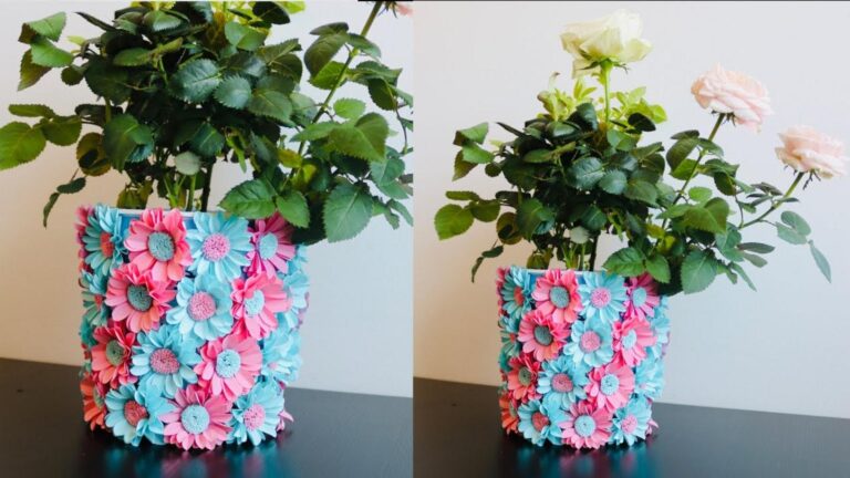 Questo semplice gesto trasforma bottiglie di plastica in vasi splendidi…