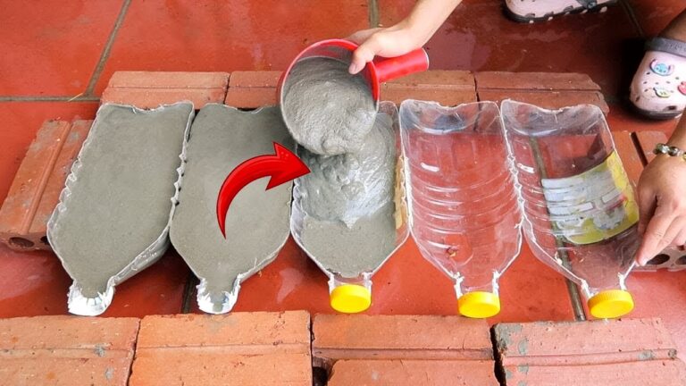 5 idee sorprendenti con bottiglie di plastica e cemento da provare subito!