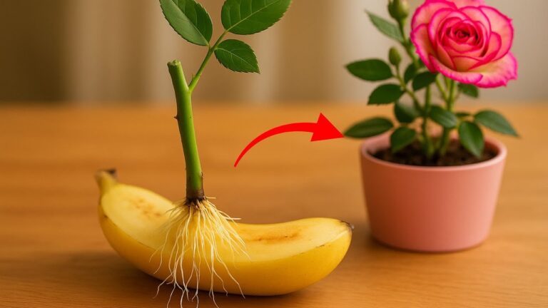 Scopri 5 modi sorprendenti per far radicare una rosa in una banana!