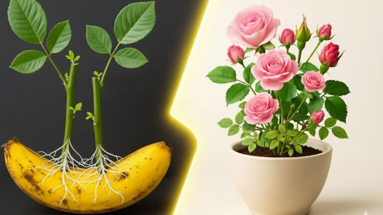 3 trucchi per far radicare i vostri talee di rosa con una banana! Scopri come!