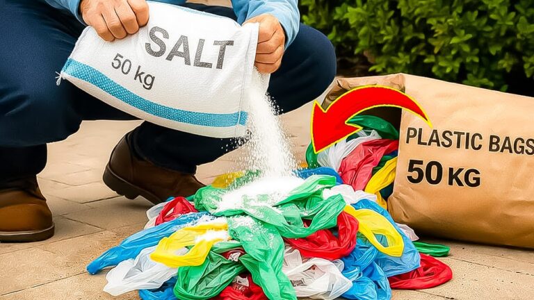 Scopri 5 incredibili usi delle buste di plastica con il sale!