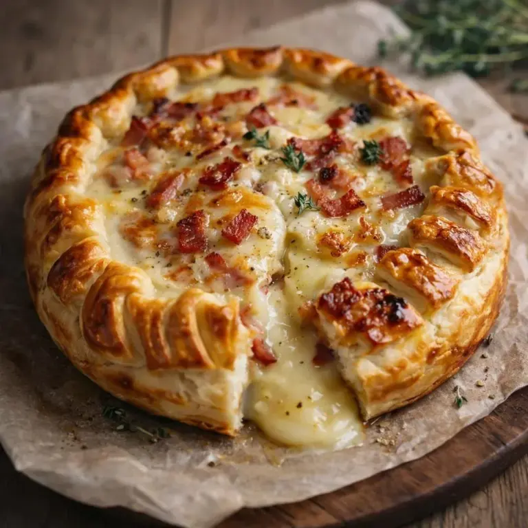 Sfoglia croccante con camembert e pancetta, il segreto per stupire
