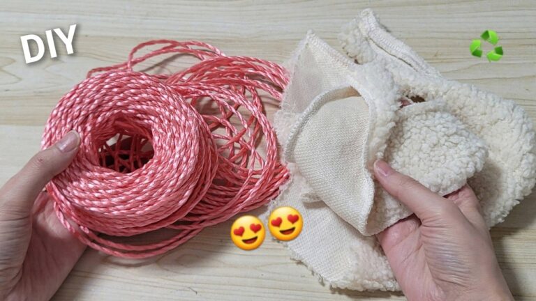 7 idee creative per trasformare corde rosa e tessuti di scarto in opere d’arte!