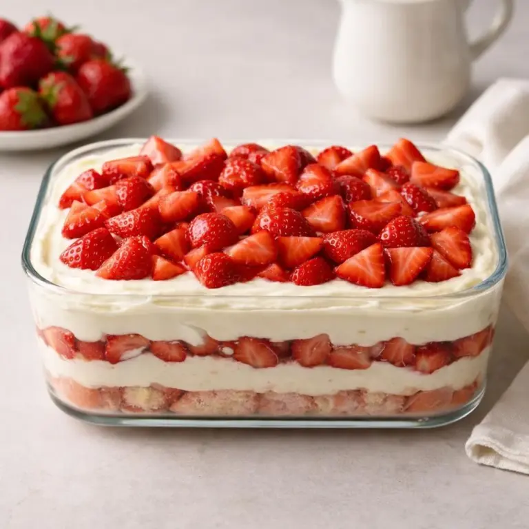 Verrine di fragole e mascarpone in stile tiramisù senza cottura